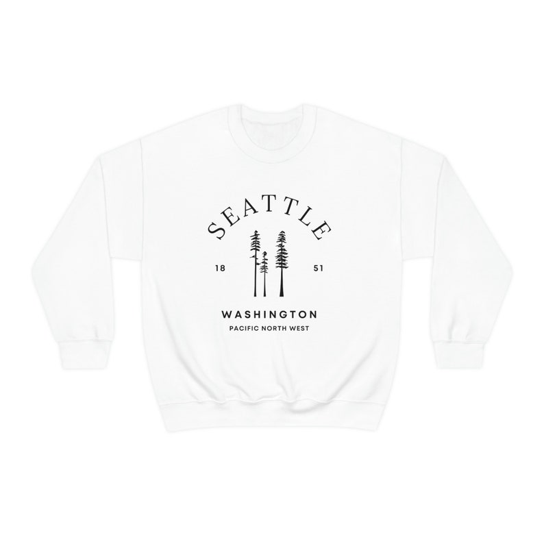 Seattle Sweatshirt, Seattle Crewneck, Seattle Shirts for Women, Seattle Gifts, Seattle Shirt immagine 2
