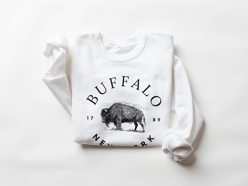 Buffalo New York Sweatshirt, Buffalo Sweatshirt, Buffalo Crewneck, Buffalo New York Gifts, Buffalo Shirts, Buffalo NY Shirt, Buffalo Sweater image 1