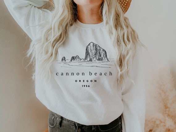 Cannon Beach Sweatshirt, Cannon Beach Crewneck, Haystack Rock Shirt, Cannon Beach Gifts