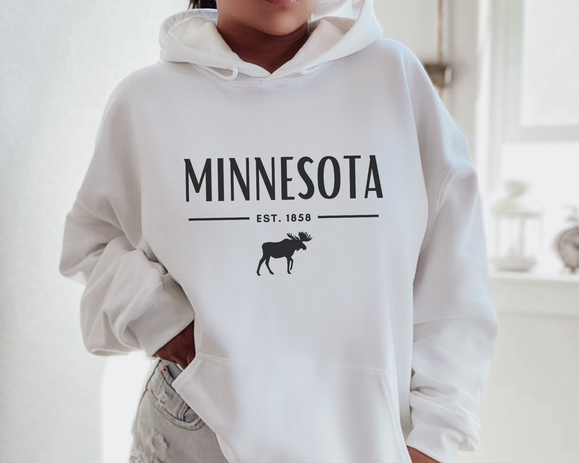 Minnesota Hoodie, Minnesota Sweatshirt, Oversized Hoodie for