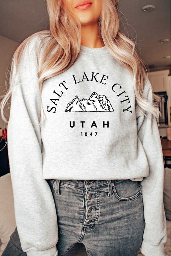 Salt Lake City Sweatshirt, Salt Lake City Shirts for Women, Salt Lake City Gifts, Salt Lake City Crewneck, Salt Lake City Shirt