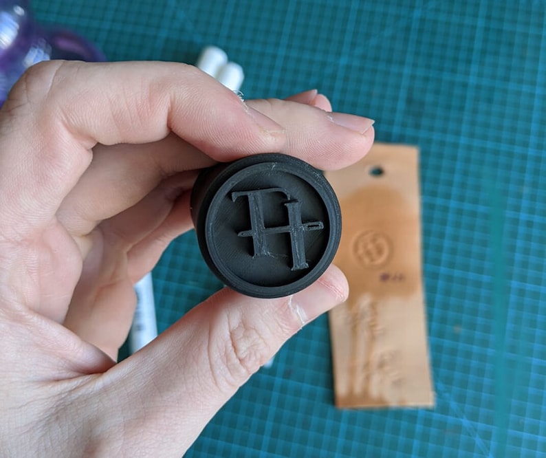 Custom leather stamp tool for leathercrafting makers mark for Etsy