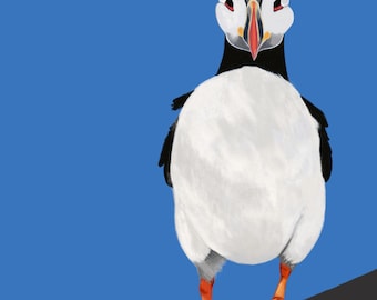 Fathers Day Cards, Fathers Day Puffin Card, Puffin Cards, Cards