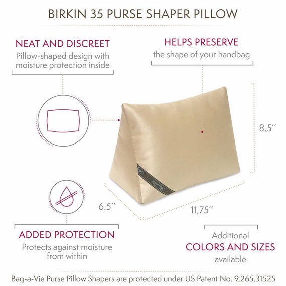 Bag-a-Vie Purse Pillow Shaper Insert - Luxury Purse and Handbag Shapers  [4-Pack]