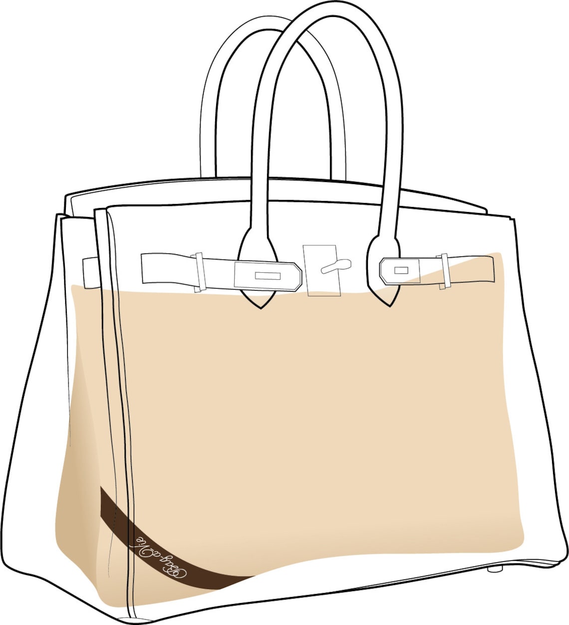 Bagavie Purse Pillow Insert Fits Hermes Birkin 25 Handbag Etsy