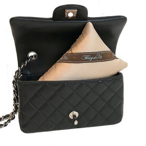Bag-a-Vie portemonnee kussenvormer past op Chanel mini-flap handtas voor kastopslag met gepatenteerde vochtabsorberende kwaliteit - 3 kleuren