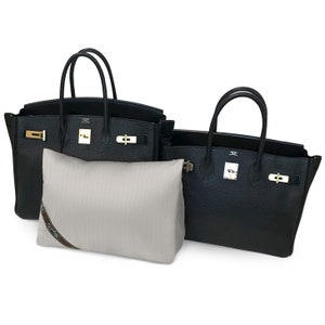 Relleno de almohada para bolso Bag-a-Vie que se adapta al bolso Birkin 30 de Hermes. Moldeador para guardarlo en el armario. Absorbe la humedad patentado. TELA EN ESPIGA
