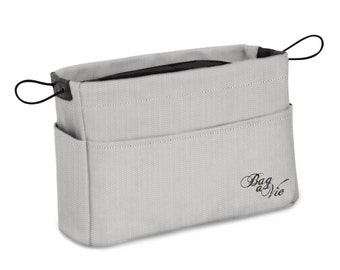 Bag-a-Vie Deluxe Herringbone Handbag Organizer - MINI (9.5"x6.25"x3.5")