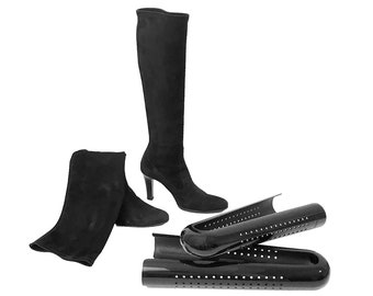 Bag-a-Vie Easy Glide Black Boot Shaper Formas Árboles - Conjunto de 3 Pares - Ahorre 6 dólares