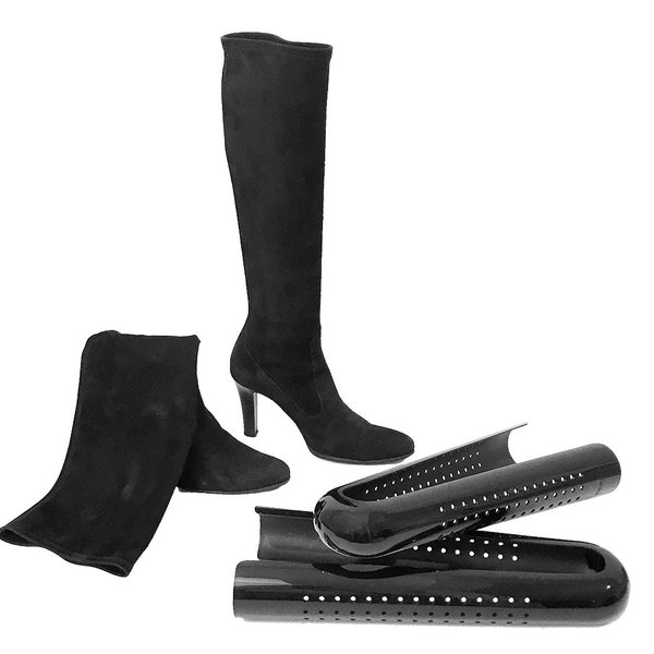 Bag-a-Vie Easy Glide Black Boot Shaper Forms Trees - Set of 3 Pairs - Save 6 dollars