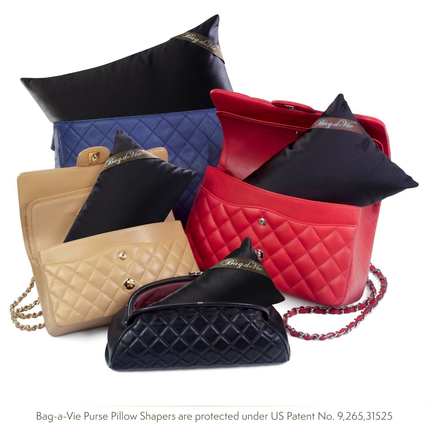 Bag-a-Vie Purse Shaper Pillow Insert - Champagne - Luxury Handbag Shaper  Insert for Women's Purses - Handbag Custom Pillow Purse Accessories for  Kelly