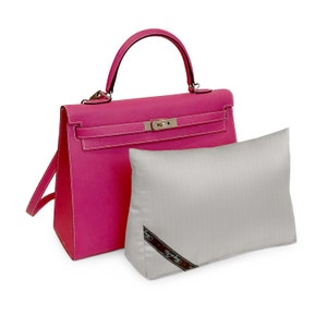 Bag-a-Vie Geldbörse Kissen Einsatz passt Kelly 35 Handtasche Former für Schrank Lagerung Patentierte Feuchtigkeit Adsorbieren - HERRINGBONE FABRIC