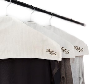 Coat Dress Jacket MISSLO Cotton Shoulder Covers for Clothes Hanging Breathable Garment Bag Clothing Dust Protector Closet Storage with 2 Gusset for Suit Shirt Set of 12