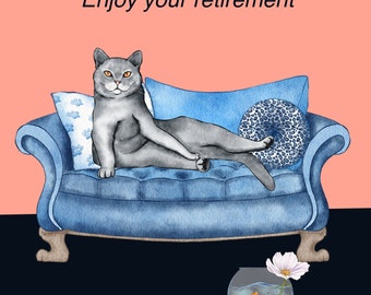 Retirement greeting card