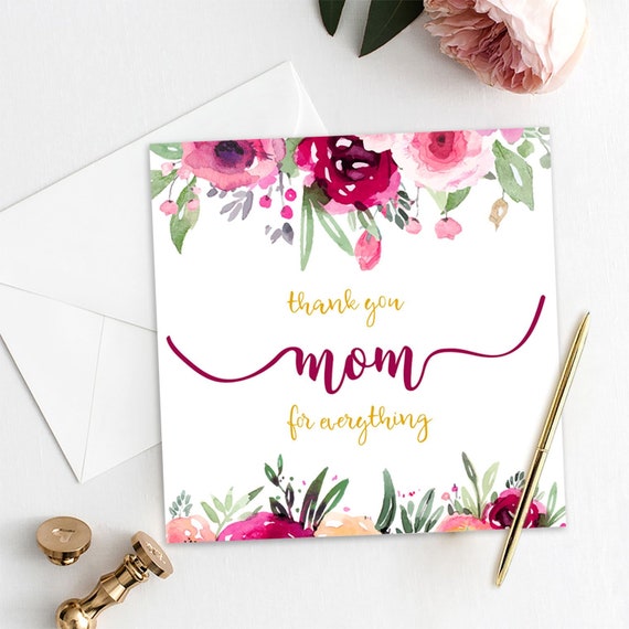 Gift Card For Mom Birthday From Daughter From Son From Family From Children Thank You Mum Gift Card For Mom Birthday From Daughter From Son From Family From Children Thank You Mum
