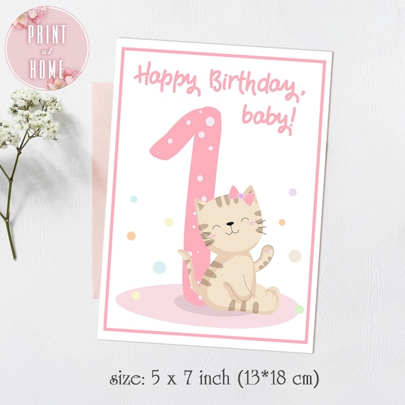 happy birthday for 1 year baby girl