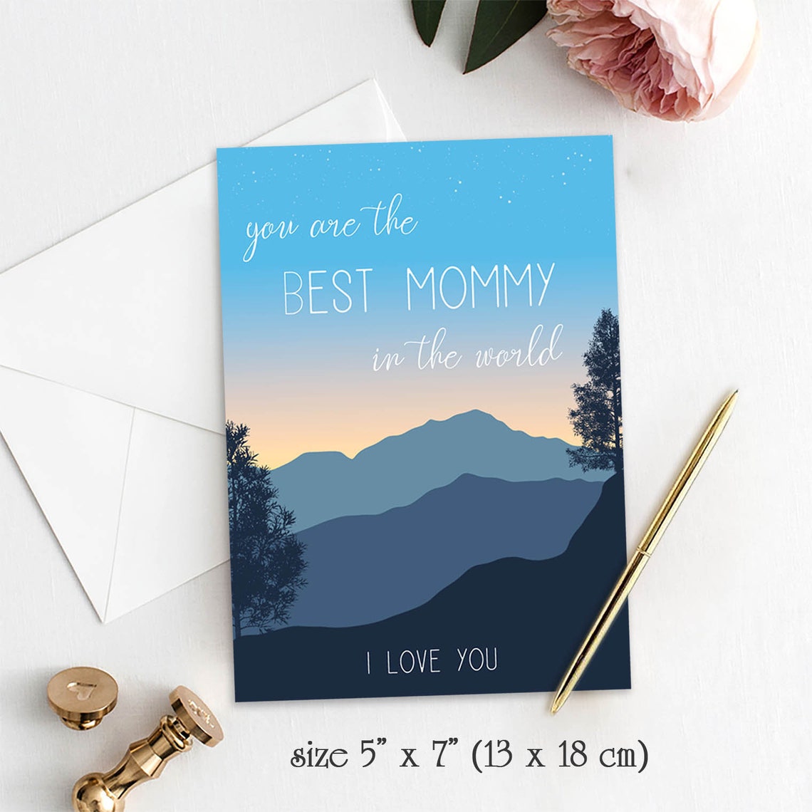 Mom Birthday card Printable gift card for mother from Etsy