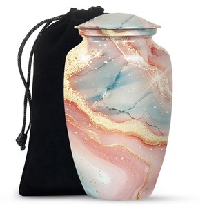 Abstract Marble Design Cremation Urn for Human Ashes, Mini Urn for Human Ashes, Ashes Keepsake Mini Urn, Personalize Custom Urn