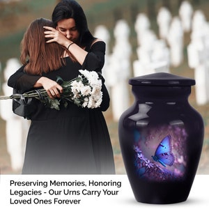 Purple Urn for Adults
Loving Memory Urn
Urn for Male or Female
Home Display Urn
Adult Funeral Urn
Personalized Memorial
Butterfly Tribute Urn
Dignified Ashes Holder