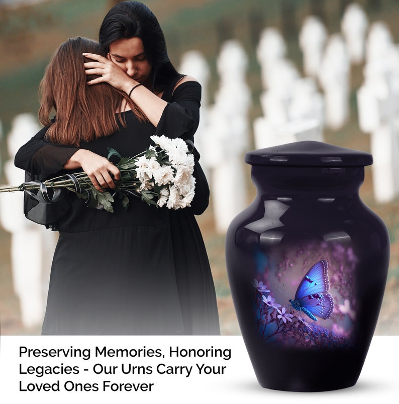 Purple Urn for Adults
Loving Memory Urn
Urn for Male or Female
Home Display Urn
Adult Funeral Urn
Personalized Memorial
Butterfly Tribute Urn
Dignified Ashes Holder