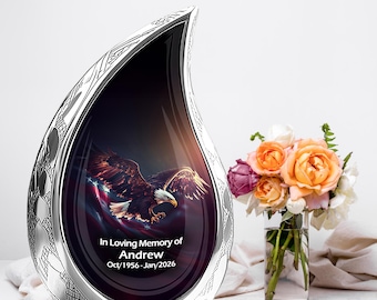 Flying Eagle Urn for Ashes, Memorial Keepsake Urns for Human Ashes, Decorative Urn for Ash