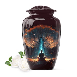 Tree of Life Urns for Human Ashes, Large Urn for Ashes, Small Urn for Adults