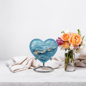 Urnas Blue Ocean para cenizas humanas, urna de cremación para adultos, urna conmemorativa para cenizas imagen 6