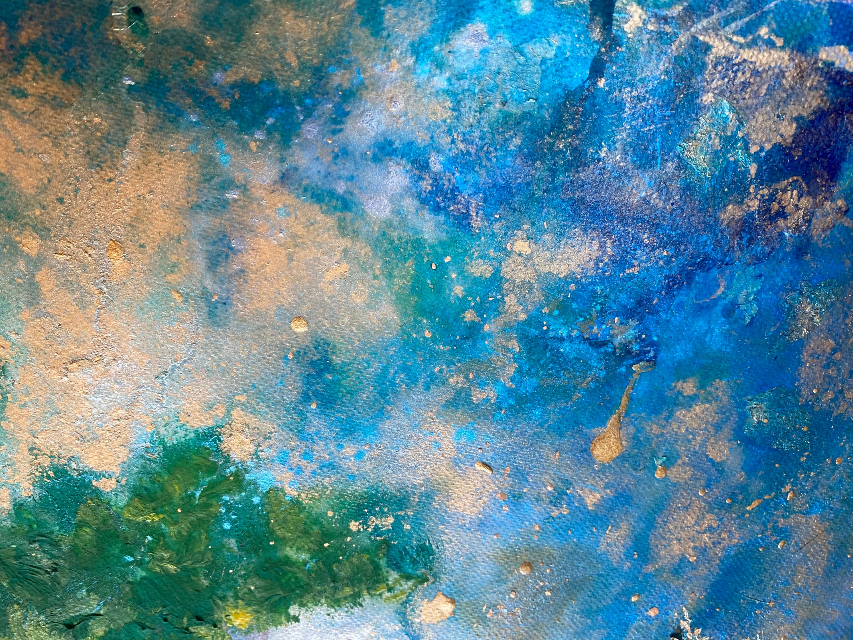 ブルーモスク イスタンブール オリジナル アクリル抽象画 - Etsy 日本