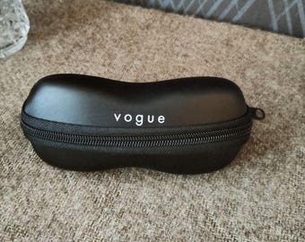Vintage Vogue Hard Black Case Zippered