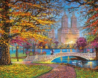 Central Park in Autumn New York City 500 Pieces Jigsaw Puzzle 