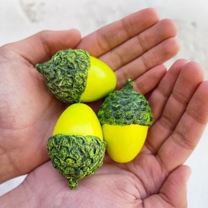 Large acorns lettuces set of 3 home decor,easter decor