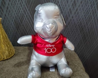 Winnie Pooh 100 Years of Wonder, plush silver bear collection 11"