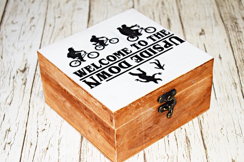 Stranger Things Gifts Jewellery Box, Stranger Things Wooden Storage Gift,