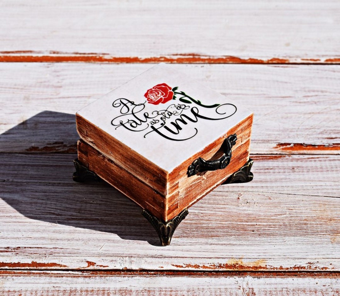 Beauty and the Beast Proposal Ring Box, Ring Box, Engagement Ring Box