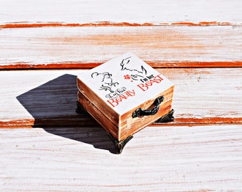 Beauty and the Beast Proposal ring box, Ring box, engagement ring box, wood ring holder, ring bearer box, custom ring box, personalized box