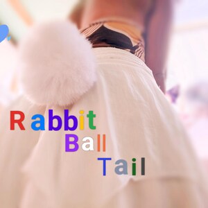 Bunny Tail Faux Fur Many Colours, Bows Pendants, Tufts Rabbit Bear, Koala, Panda, Goat, Sheep, Dear, Animal Fantasy Costume