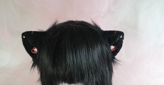 1 pair Lolita Loveless Anime Cosplay long fur Fox ears White Party Neko Cat ear