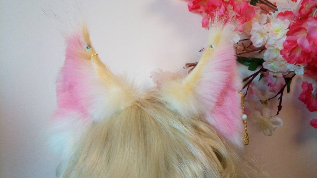 Cosplay Spaceballs Mog the dog blonde luxury shag fur ears & tails in 2 sizes Cosplay Spaceballs Mog the dog blonde luxury shag fur ears & tails in 2 sizes