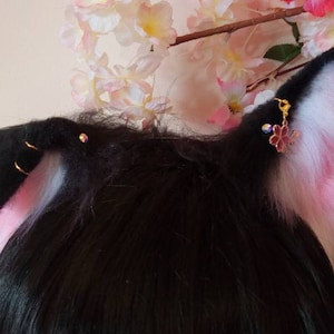 Ears Wolf Husky Folded Puppy Dog Floppy ears Fox German shepherd Arknights Cosplay Vegan Fur Animal Fantasy Costume