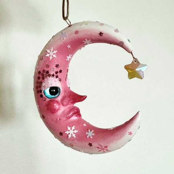 Dual moon ornament