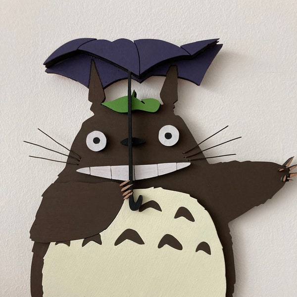 Deco Totoro Ghibli - SVG/DXF file - Cut file - Laser file - 3 layers