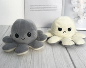 Mother 39 s Day, Reversible Octopus Plush, 2021 Moodie Plush, Stay Away, Safe To Approach soft Octopus-Show your mood without saying a word