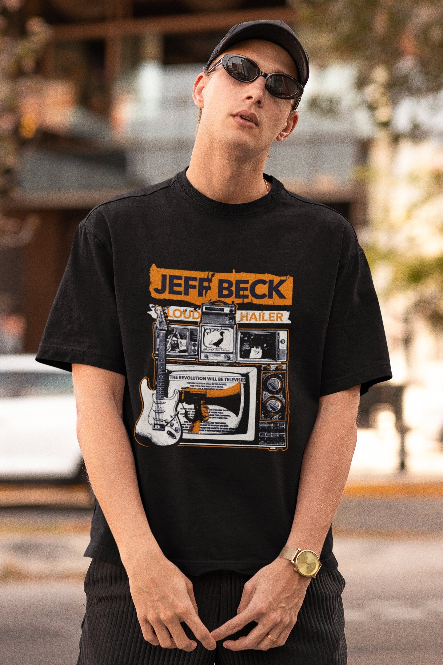 Jeff Beck T-Shirt, Vintage 90s Graphic North American Tour Shirt