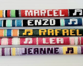 Braccialetto personalizzato, braccialetto portafortuna, braccialetto con nome, grossista di braccialetti personalizzati, braccialetto di cotone, portafortuna, braccialetto personalizzato,