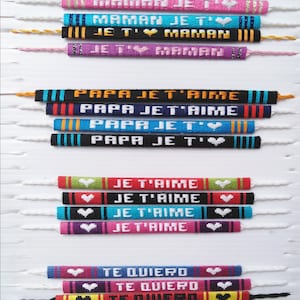 Pulsera brasileña, pulsera personalizada, pulsera sentimiento, pulsera para mamá, pulsera para papá, pulsera hecha a mano, pulsera de la suerte
