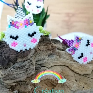 Child bracelet, Unicorn bracelet, Minnie bracelet, handmade bracelet, pearl bracelet, miyuki bracelet, child bracelet, child gift, handmade