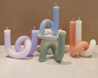 Curly-Wurly Squiggles - Self Supporting / Free Standing Bendy Candle