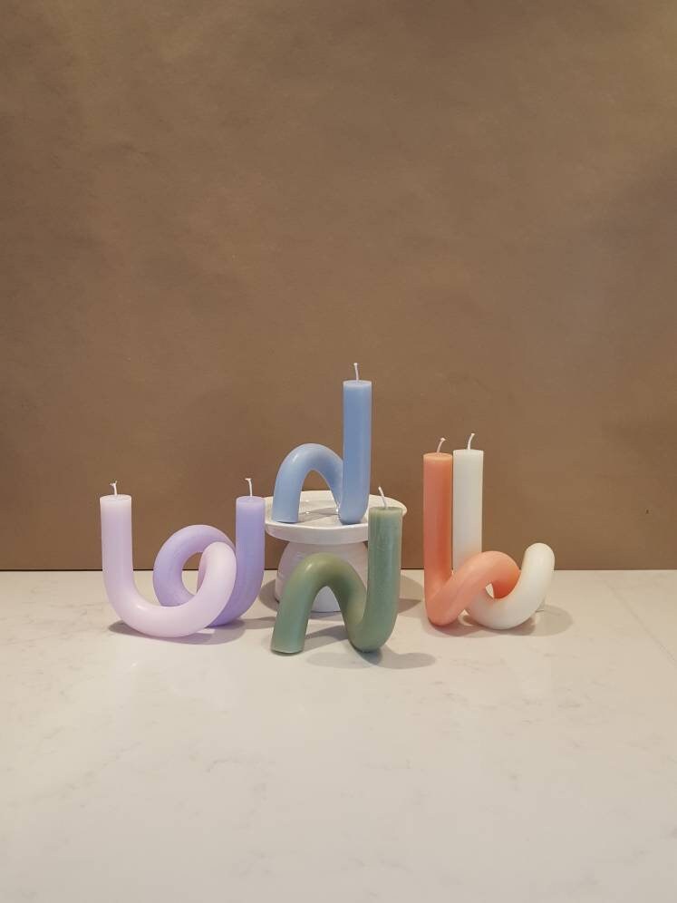 Curly-Wurly Squiggles - Bougie Bendy Autoportante/Autoportante