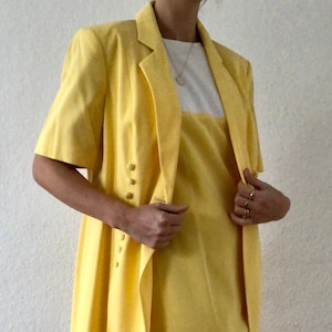 EXCLUSIVE very nice vintage two-piece in yellow white as good as new 70s 80s