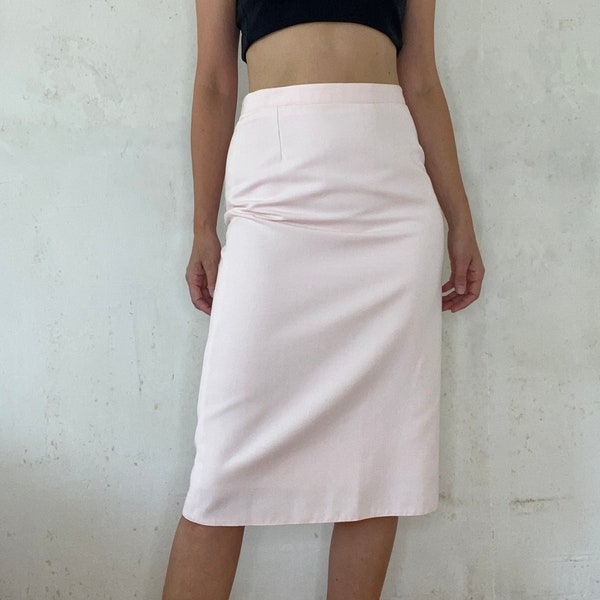 Schöner Vitage Bleistift Rock in Rosa highwaist 70er 80er Jahre